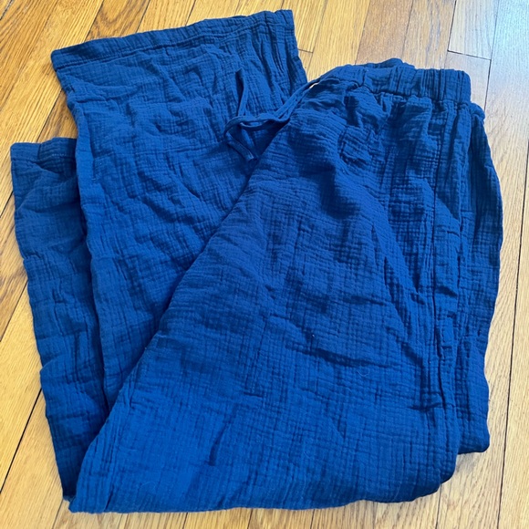 Blue Wide-Leg Pants - Picture 4 of 4